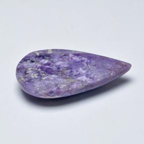 Charoïte Violet naturelle En forme de poire, 11.16 ct, Opaque