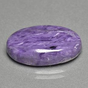 Charoïte violet naturelle coupe ovale, 10,57 ct, opaque