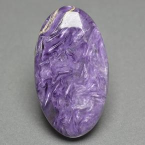 Charoïte violet naturelle coupe ovale, 13,58 ct, opaque