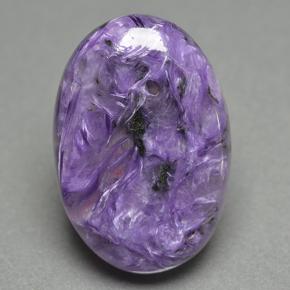 Charoïte Violet naturelle Coupe ovale, 18.41 ct, Opaque