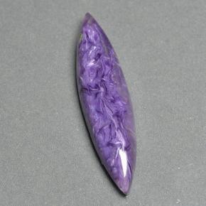 Charoïte violet naturelle marquise, 8,00 ct, translucide