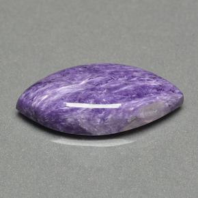 Charoïte violet naturelle marquise, 9,36 ct, opaque