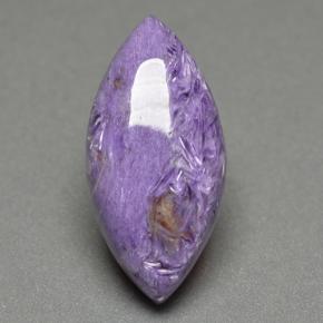 Charoïte Violet naturelle Marquise, 11.38 ct, Opaque