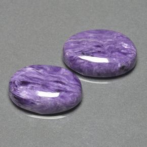 Achetez naturel 16.88ct Violet Charoïte gems, Coupe ovale, En provenance Russie chez GemSelect. En stock, livraison internationale!