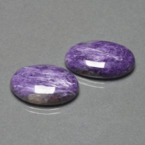 Achetez naturel 13.23ct Violet Charoïte gems, Coupe ovale, En provenance Russie chez GemSelect. En stock, livraison internationale!