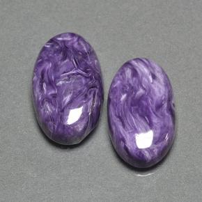 Achetez naturel 14,13ct violet charoïte gems, coupe ovale, en provenance russie chez gemselect. en stock, livraison internationale!