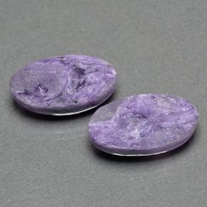 Achetez naturel 14.65ct Violet Charoïte gems, Coupe ovale, En provenance Russie chez GemSelect. En stock, livraison internationale!