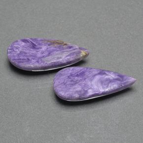 Achetez naturel 13,24ct violet charoïte gems, en forme de poire, en provenance russie chez gemselect. en stock, livraison internationale!