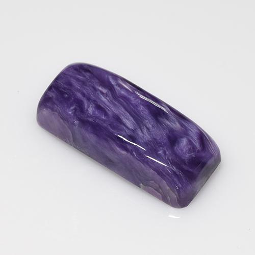 Charoïte violet naturelle coupe coussin, 7,11 ct, opaque