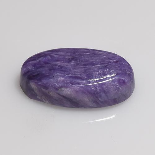 Charoïte violet naturelle coupe ovale, 4,53 ct, opaque