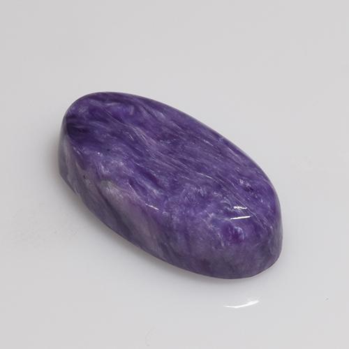 Charoïte violet naturelle coupe ovale, 4,53 ct, opaque