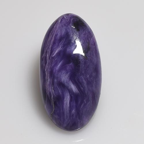 Charoïte Violet naturelle Coupe ovale, 5.40 ct, Opaque
