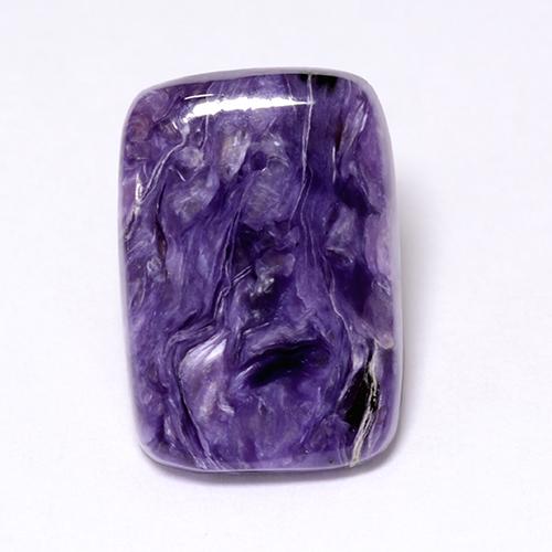 Charoïte Violet naturelle Coupe coussin, 5.12 ct, Opaque