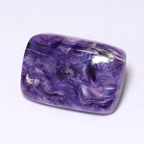 Charoïte Violet naturelle Coupe coussin, 5.12 ct, Opaque