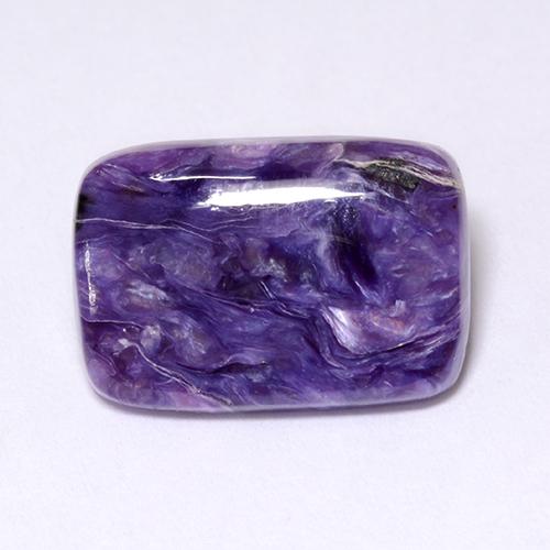 Charoïte Violet naturelle Coupe coussin, 5.12 ct, Opaque