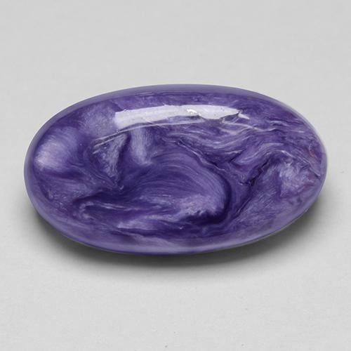 Charoïte Violet naturelle Coupe ovale, 6.17 ct, Opaque