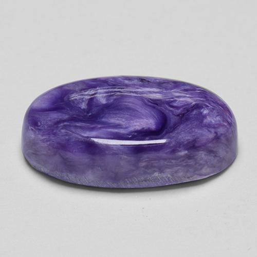 Charoïte Violet naturelle Coupe ovale, 6.17 ct, Opaque