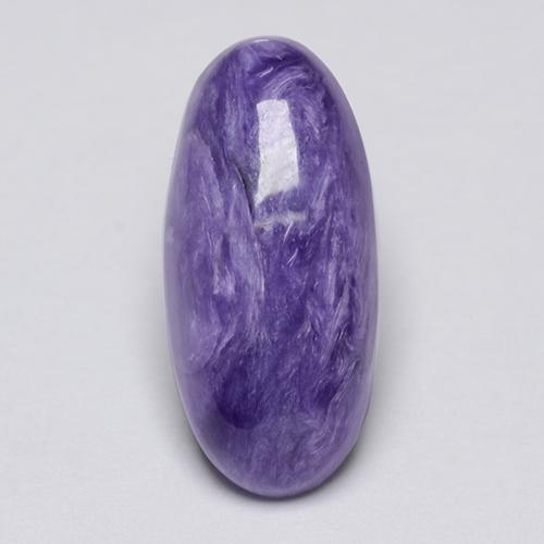 Charoïte violet naturelle coupe ovale, 3,81 ct, opaque