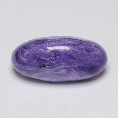 Charoïte violet naturelle coupe ovale, 3,81 ct, opaque