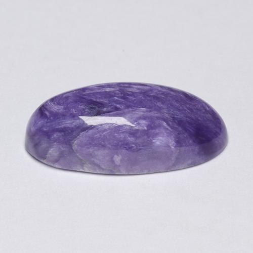 Charoïte violet naturelle coupe ovale, 3,81 ct, opaque