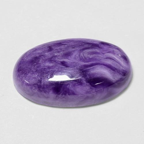 Charoïte Violet naturelle Coupe ovale, 6.23 ct, Opaque