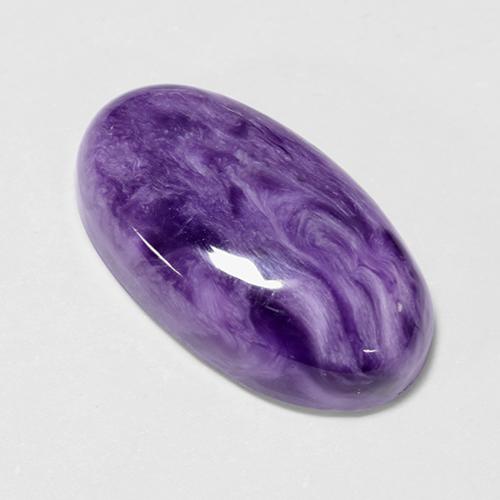 Charoïte Violet naturelle Coupe ovale, 6.23 ct, Opaque