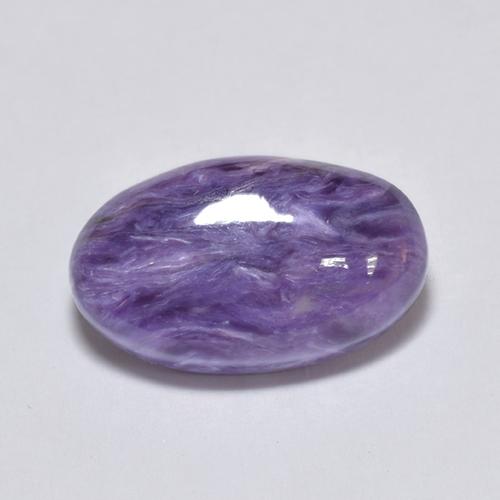Charoïte violet naturelle coupe ovale, 4,56 ct, opaque
