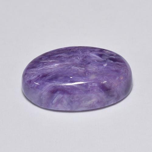 Charoïte violet naturelle coupe ovale, 4,56 ct, opaque