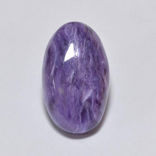 Charoïte violet naturelle coupe ovale, 4,56 ct, opaque