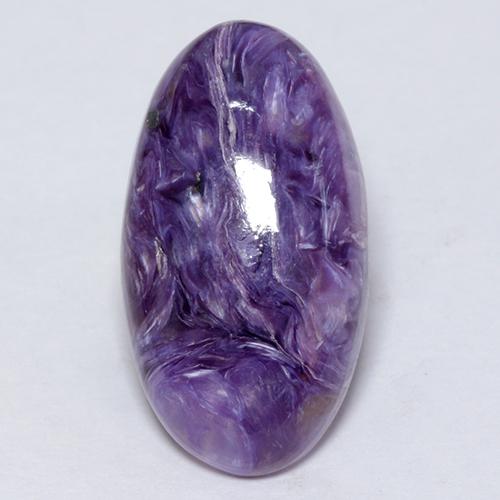 Charoïte violet naturelle coupe ovale, 5,12 ct, opaque