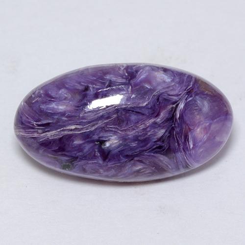 Charoïte violet naturelle coupe ovale, 5,12 ct, opaque
