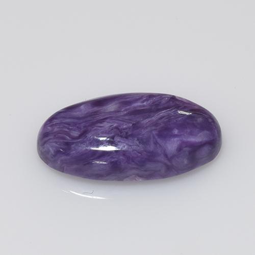 Charoïte Violet naturelle Coupe ovale, 4.14 ct, Opaque