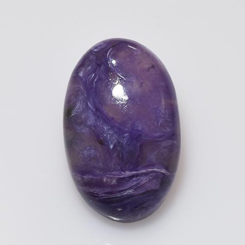 Charoïte violet naturelle coupe ovale, 10,28 ct, opaque