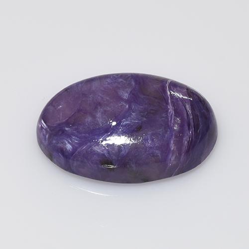 Charoïte violet naturelle coupe ovale, 10,28 ct, opaque