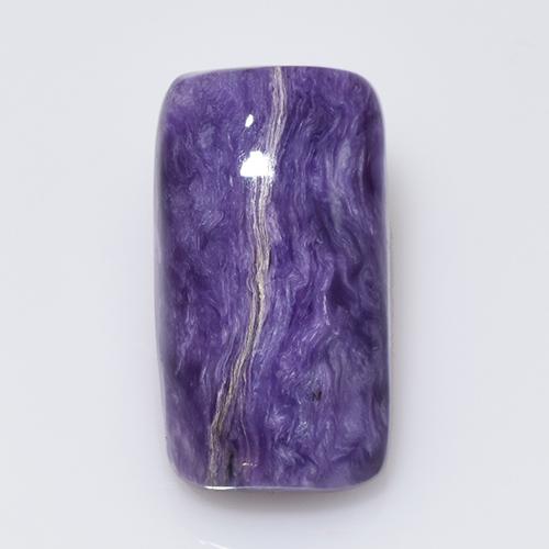 Charoïte violet naturelle coupe coussin, 8,77 ct, opaque