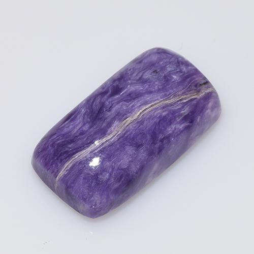 Charoïte violet naturelle coupe coussin, 8,77 ct, opaque