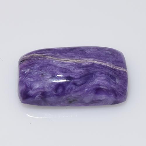 Charoïte violet naturelle coupe coussin, 8,77 ct, opaque