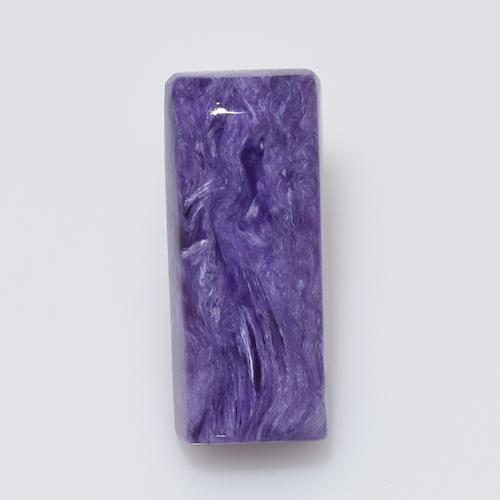 Charoïte violet naturelle baguette, 7,36 ct, opaque