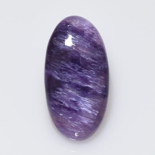Charoïte Violet naturelle Coupe ovale, 6.77 ct, Opaque