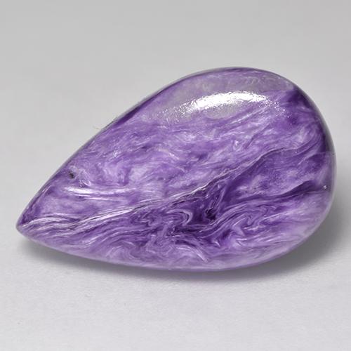Charoïte Violet moyen naturelle En forme de poire, 9.36 ct, Opaque