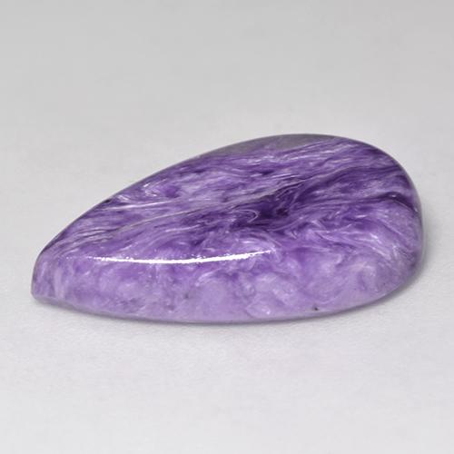 Charoïte Violet moyen naturelle En forme de poire, 9.36 ct, Opaque