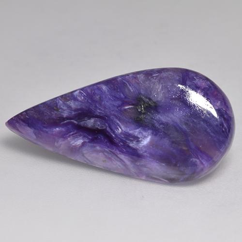 Charoïte Violet moyen naturelle En forme de poire, 10.05 ct, Opaque