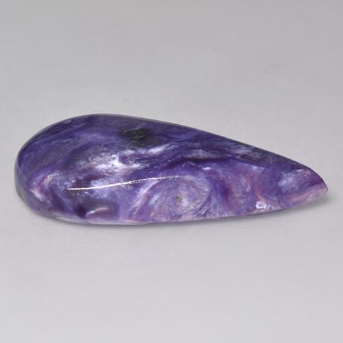 Charoïte Violet moyen naturelle En forme de poire, 10.05 ct, Opaque