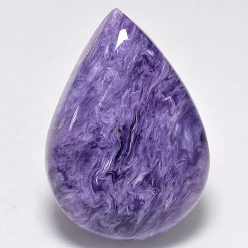 Charoïte Violet naturelle En forme de poire, 12.88 ct, Opaque