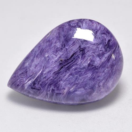 Charoïte Violet naturelle En forme de poire, 12.88 ct, Opaque