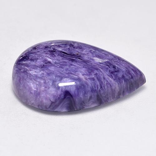 Charoïte Violet naturelle En forme de poire, 12.88 ct, Opaque