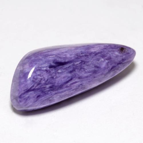 Charoïte Violet pourpre velour léger naturelle Forme fantaisie, 8.10 ct, Opaque