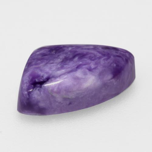 Charoïte violet pourpre velours naturelle forme fantaisie, 5,08 ct, opaque