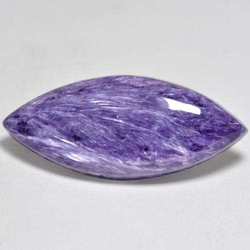 Charoïte Violet moyen naturelle Marquise, 12.07 ct, Opaque