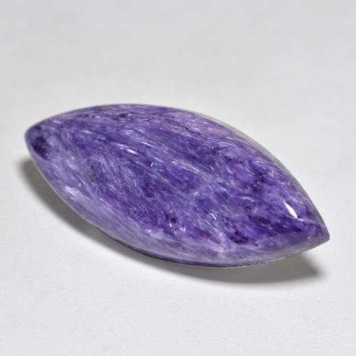 Charoïte Violet moyen naturelle Marquise, 12.07 ct, Opaque